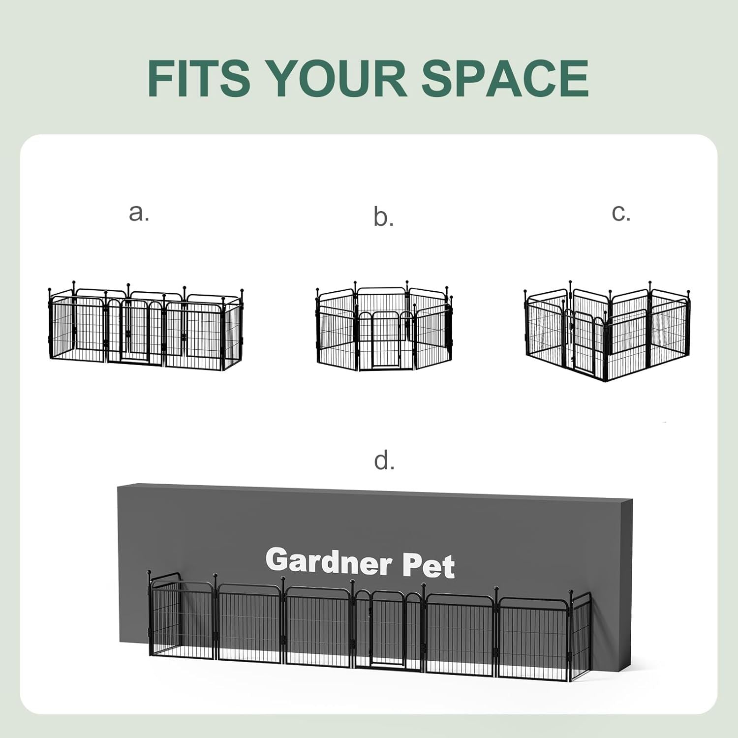 Gardner Pet Dog Fence Indoor And Outdoor Small And Medium Dog Foldable With Gravity Automatic Lock Pet Activity Fence