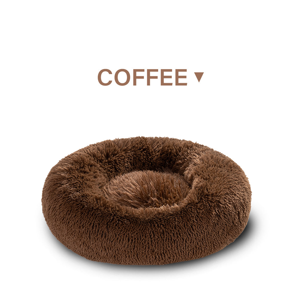 Indoor Cat And Dog Bed, A Quiet Doughnut-Shaped Bed, A Washable Round Soft Pet Bed, Suitable For Medium-Sized And Large Cats And Dogs