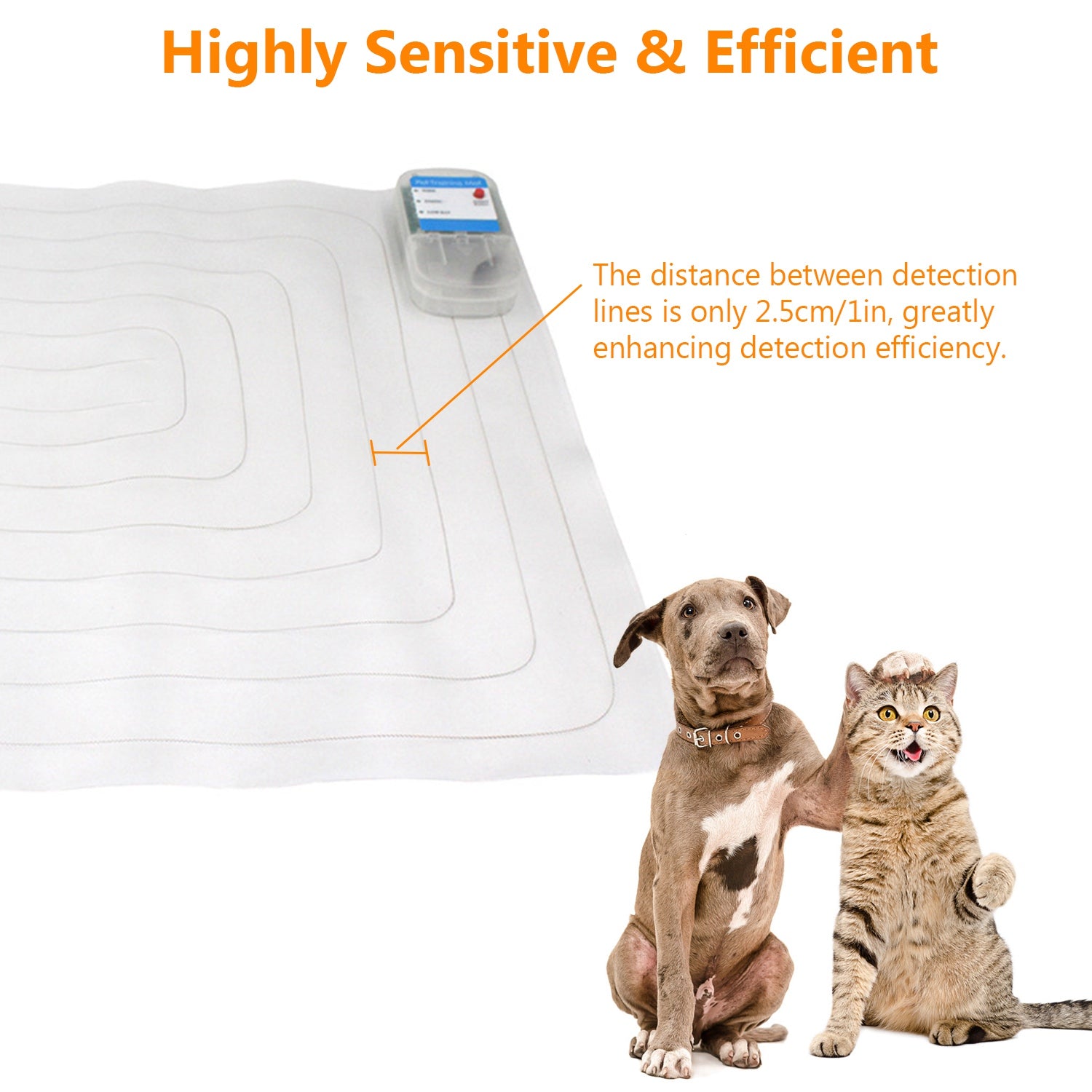 1Pc Electronic Pet Training Mat Indoor Safe Shock Training Pad For Dogs Cats Pet Barrier 60x12in With 3 Training Modes