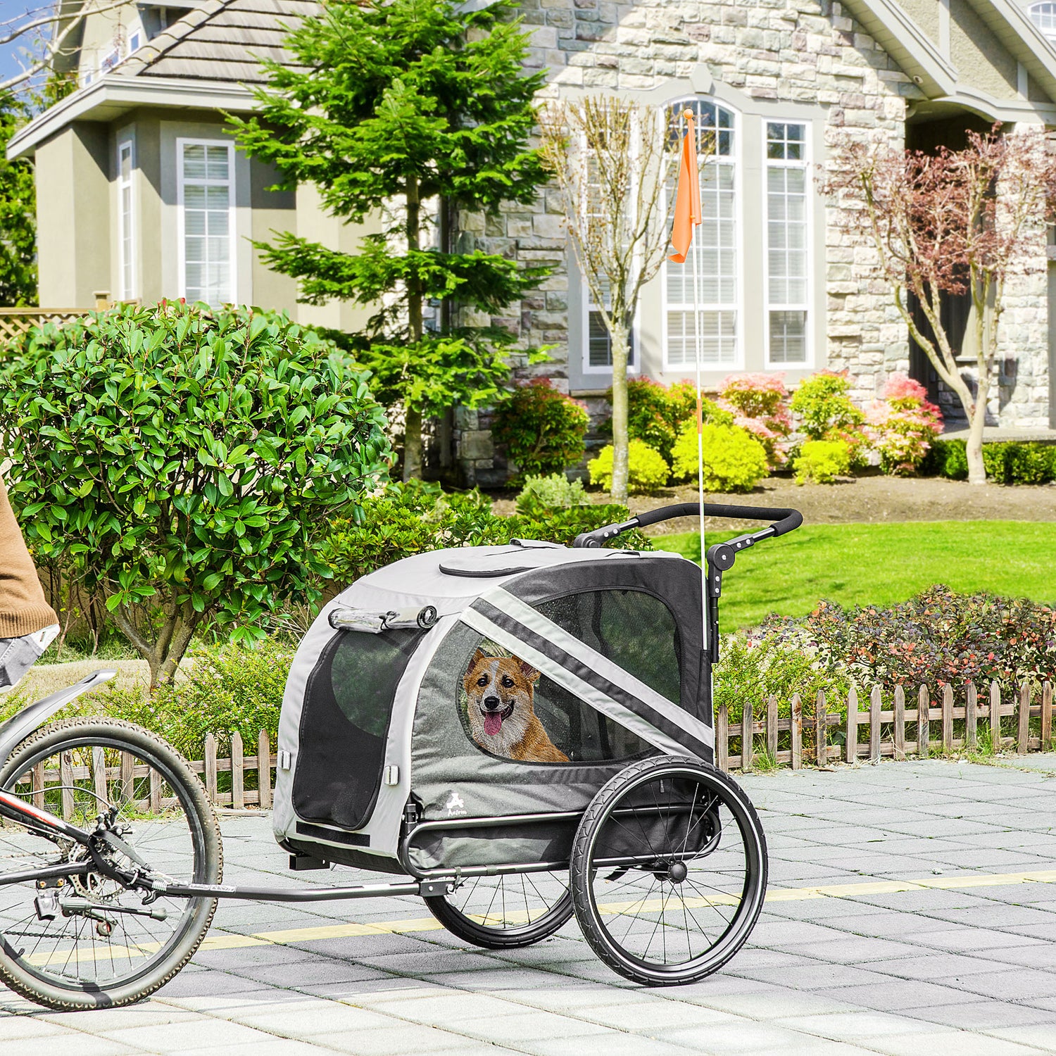 2-in-1 Pet Bike Trailer for Small Dogs